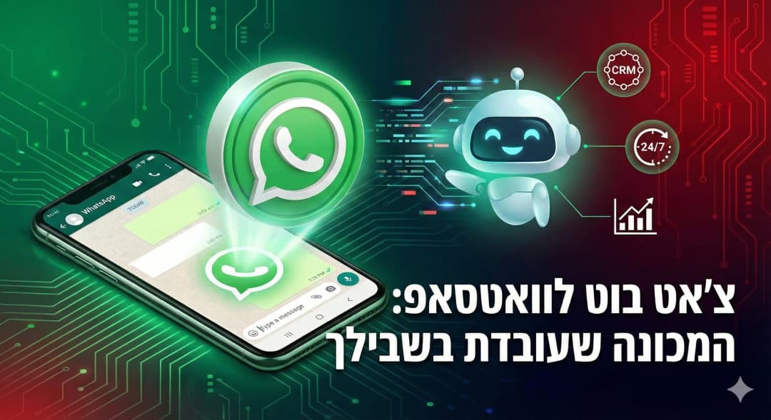 צ'אט בוט למכירות בוואטסאפ: המכונה שהופכת לידים לכסף (2026)
