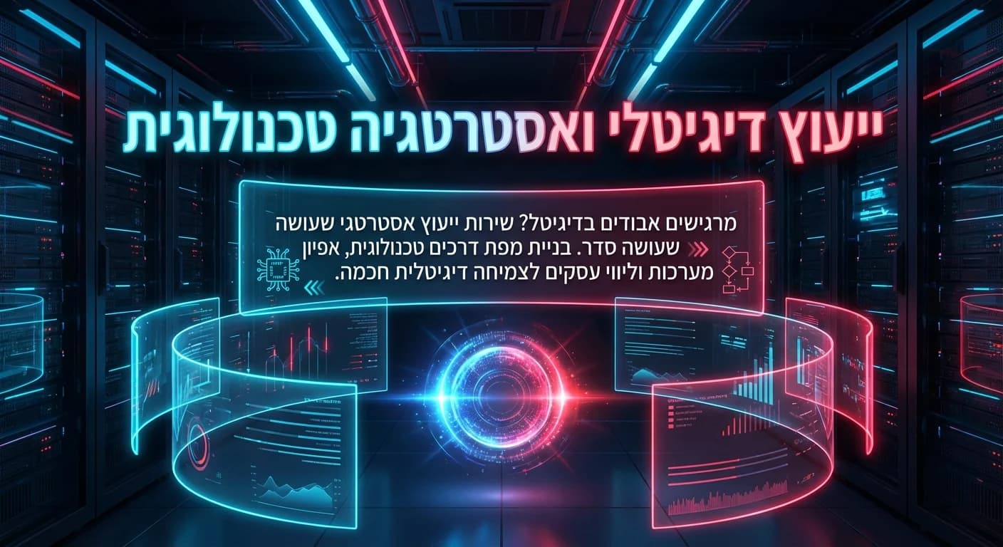 ייעוץ דיגיטלי ואסטרטגיה טכנולוגית