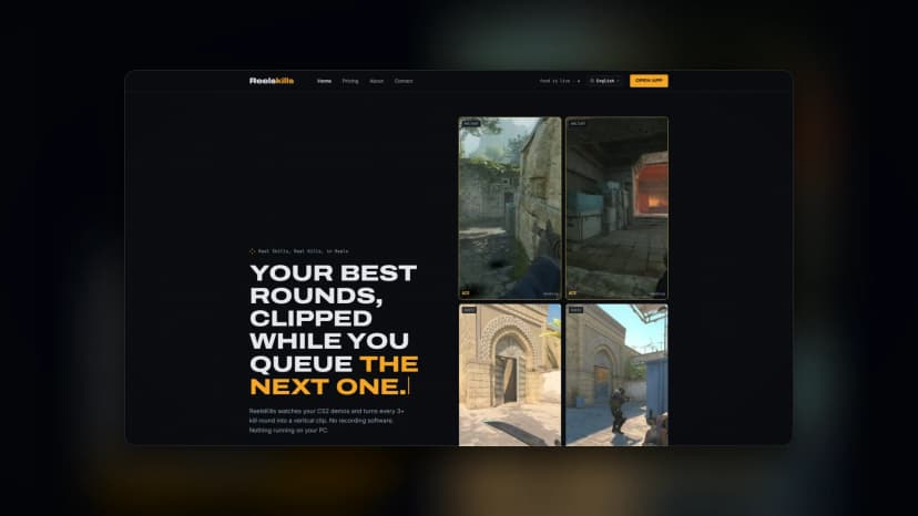 ReelSkills – אתר המוצר והשיווק